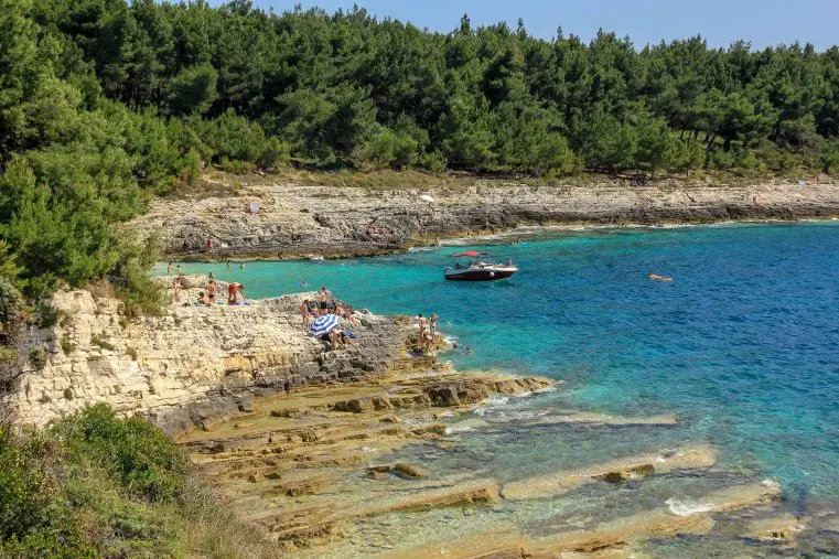 Family beach cove at Kamenjak